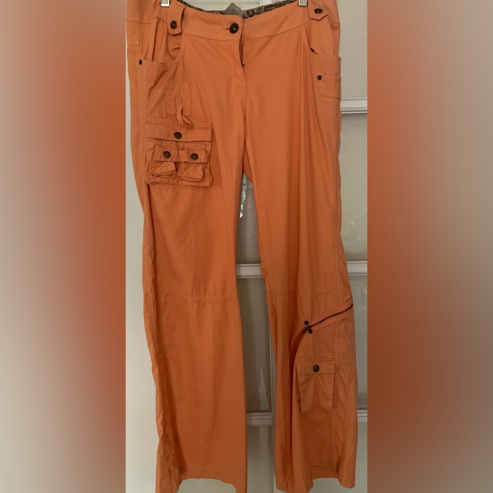 Orange Cargo Pants